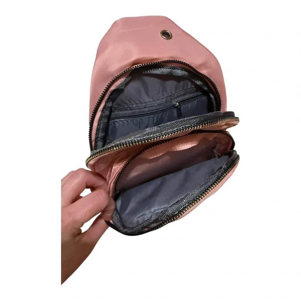 Pink Quilted Women's Shoulder Bag